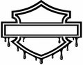 Dripping Motorcycle Shield artwork preview