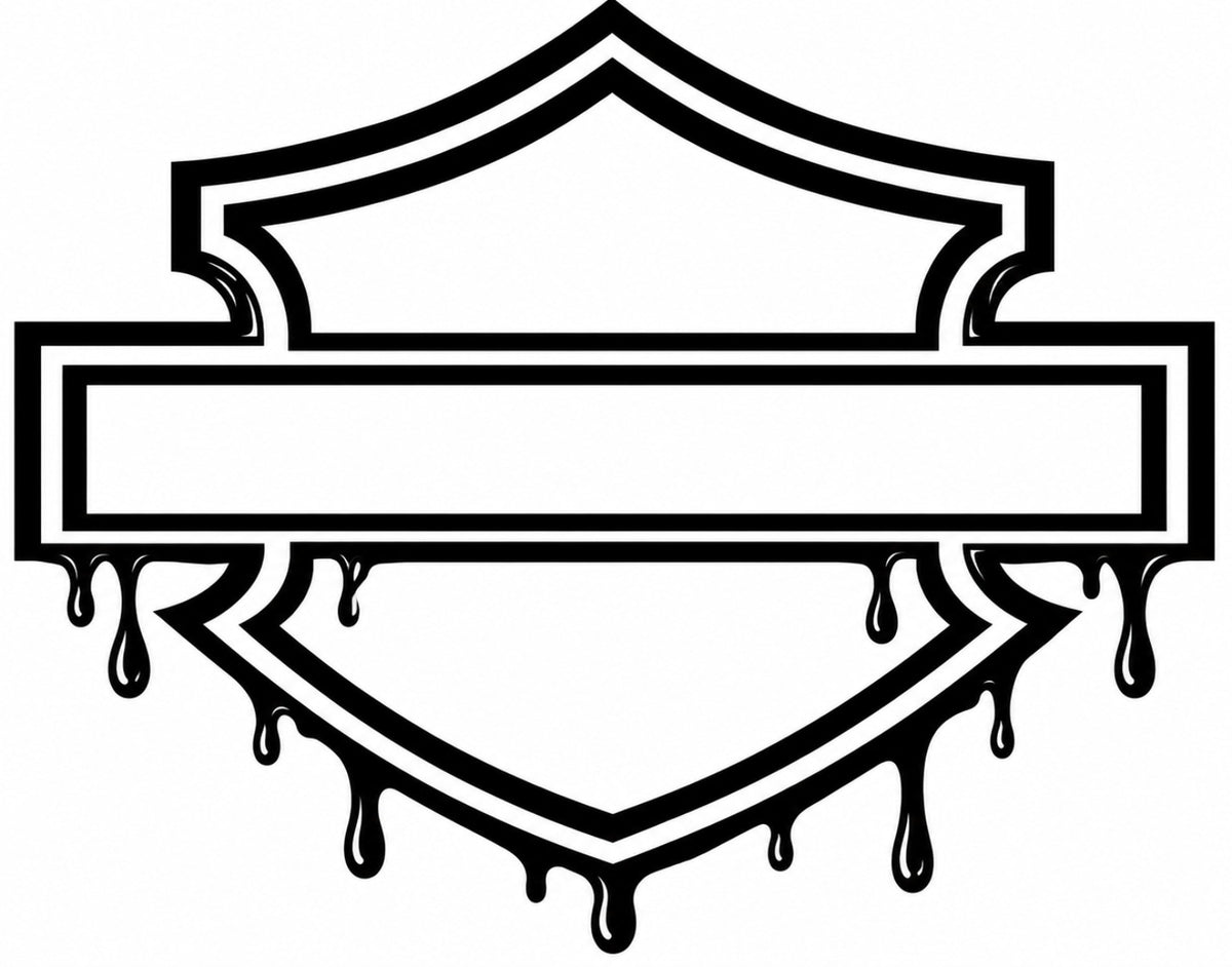 Dripping Motorcycle Shield artwork preview
