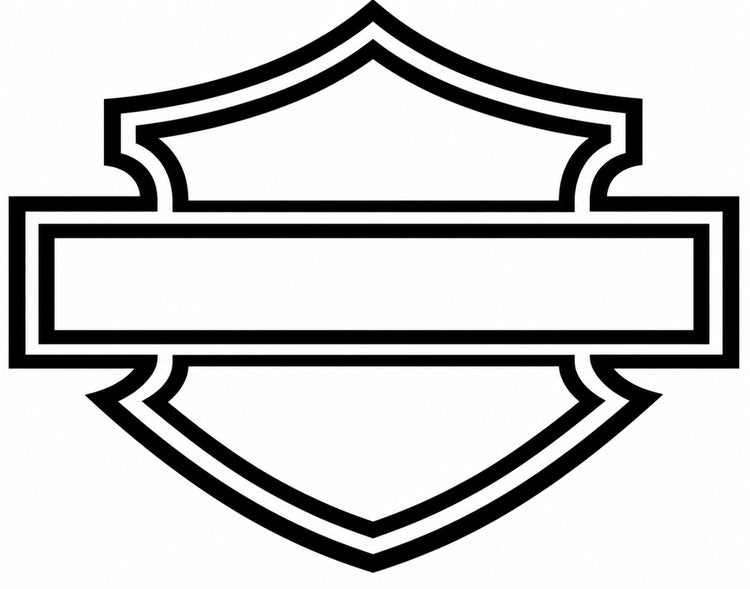 Classic Motorcycle Shield Vinyl Decal