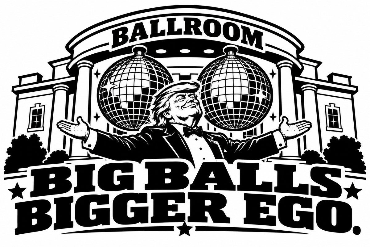 Big Balls Bigger Ego vinyl decal artwork