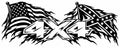 4x4 American and Confederate Flags artwork preview