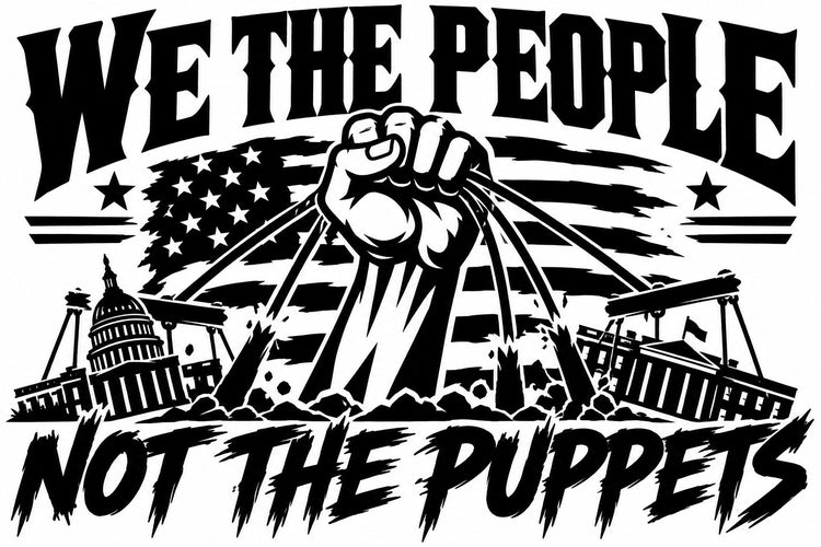 We the People — Not the Puppets Vinyl Decal