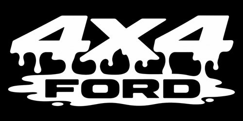 Dripping 4x4 truck lettering design — artwork preview