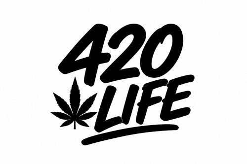 420 Life black vinyl decal artwork