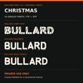 Actual samples of the 10 Bullard Christmas display fonts; private use only