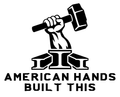 American Hands Built This original artwork using Bullard Warforge lettering