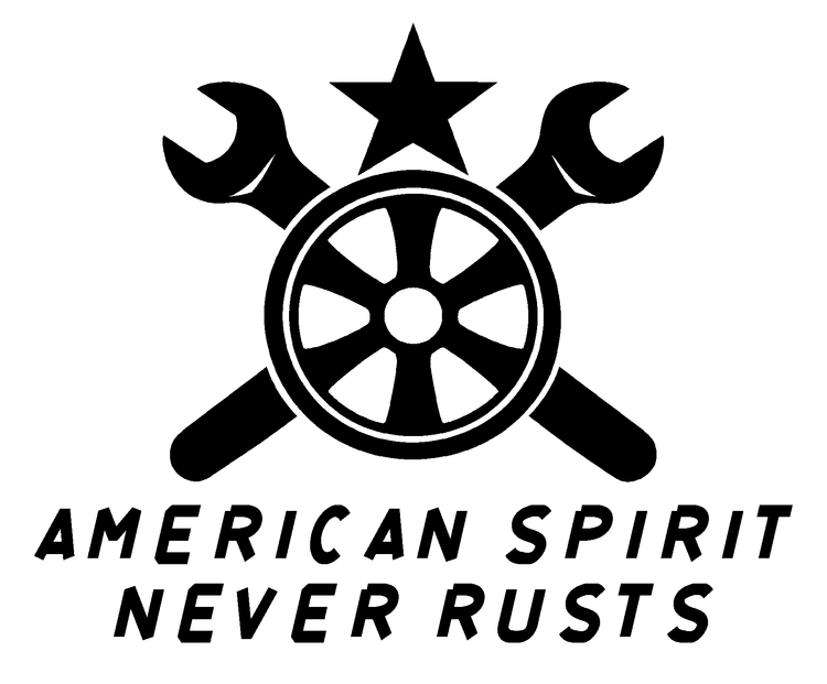American Spirit Never Rusts Vinyl Decal