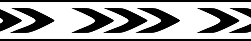 Arrowhead Rhythm: 12-inch strip with half patterns at both ends