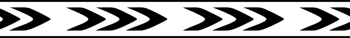 Arrowhead Rhythm: 18-inch strip with half patterns at both ends