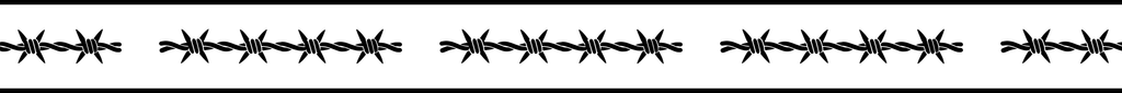 Barbed Road: 24-inch strip with half patterns at both ends