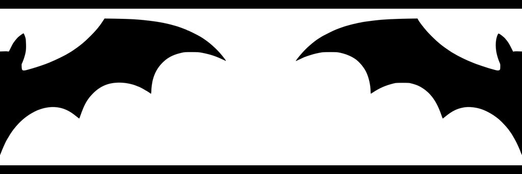 Batwing Sweep: 6-inch strip with half patterns at both ends