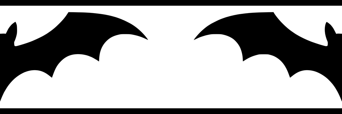 Batwing Sweep: 6-inch strip with half patterns at both ends