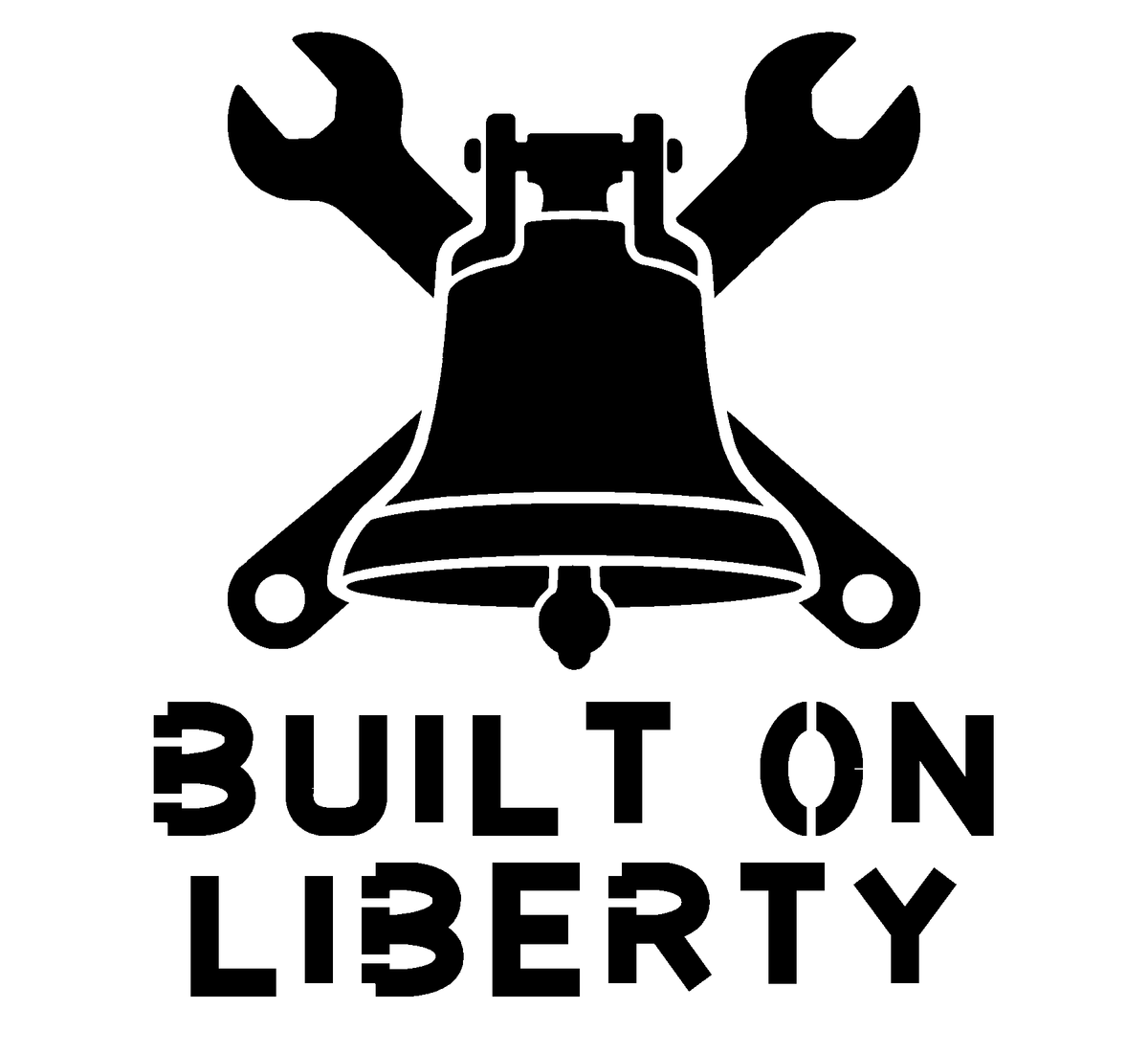 Built on Liberty original artwork using Bullard Stencil lettering