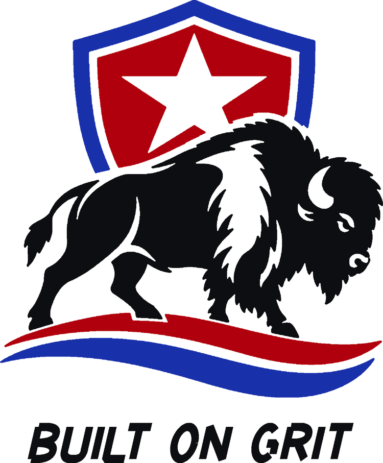 American Bison Three-Color Vinyl Decal