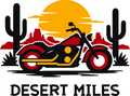 Desert Twin three-color vinyl decal original composite: Black, Red, Golden Yellow