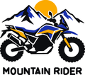 Mountain Rider three-color vinyl decal original composite: Black, Brilliant Blue, Golden Yellow