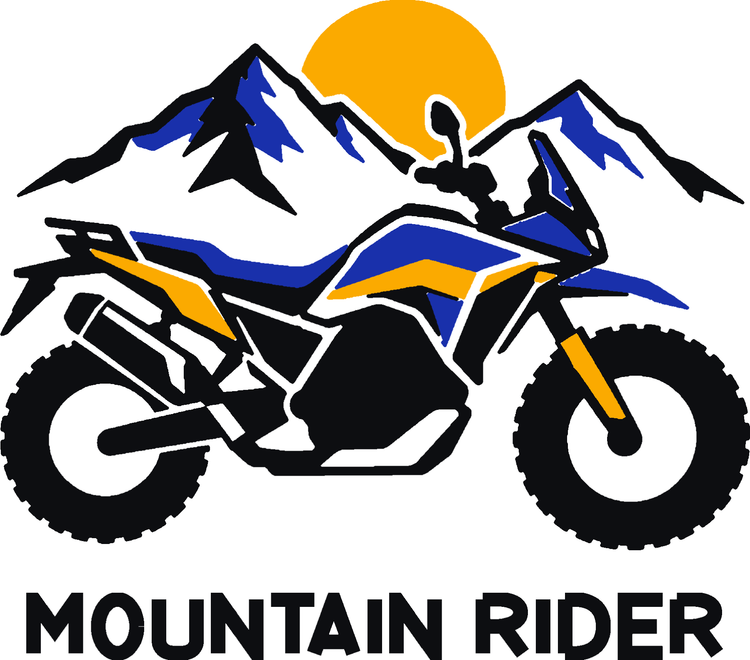Mountain Rider Three-Color Vinyl Decal