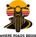 Open Road Horizon three-color vinyl decal composite: Black, Red and Golden Yellow; original production artwork