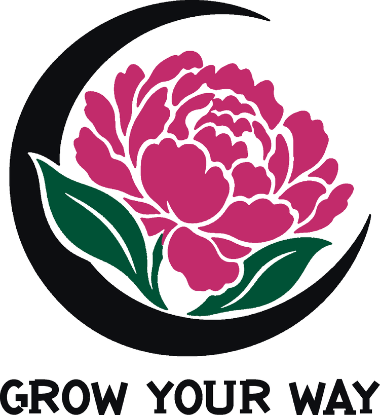 Peony Moon Three-Color Vinyl Decal