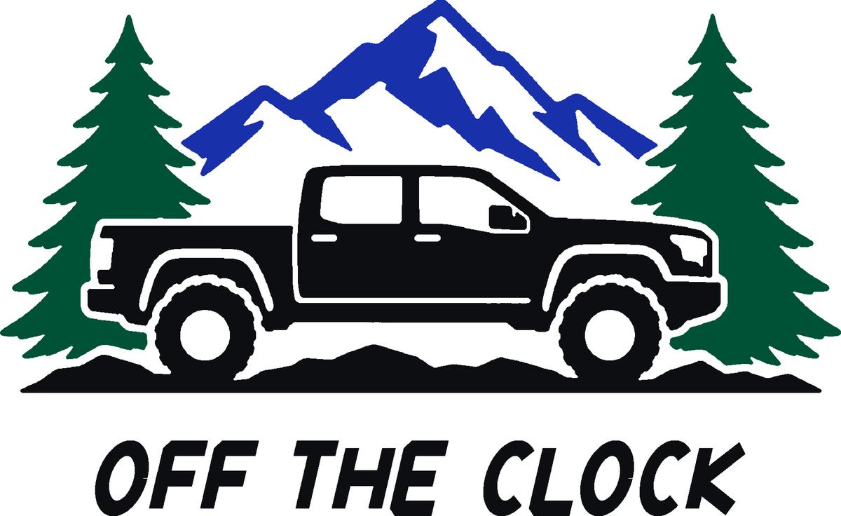 Pine Ridge Rig three-color vinyl decal original composite: Black, Forest Green, Brilliant Blue