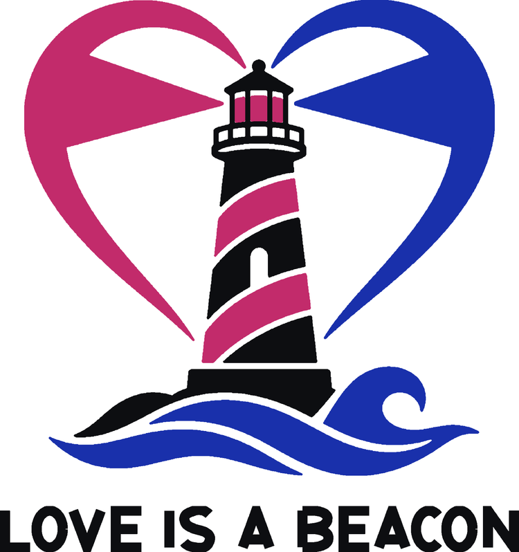 Pride Lighthouse Three-Color Vinyl Decal
