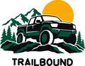 Trailbound Pickup three-color vinyl decal original composite: Black, Forest Green, Golden Yellow