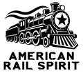 American Rail Spirit — exact original black-on-white production artwork for tracing; Bullard Warforge lettering