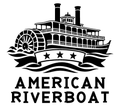 American Riverboat — exact original black-on-white production artwork for tracing; Bullard Roadhouse lettering