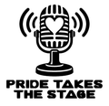Pride Takes the Stage — exact original black-on-white production artwork for tracing; Bullard-Fat-Chick.ttf lettering