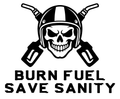 Burn Fuel Save Sanity original artwork using Bullard Warforge lettering