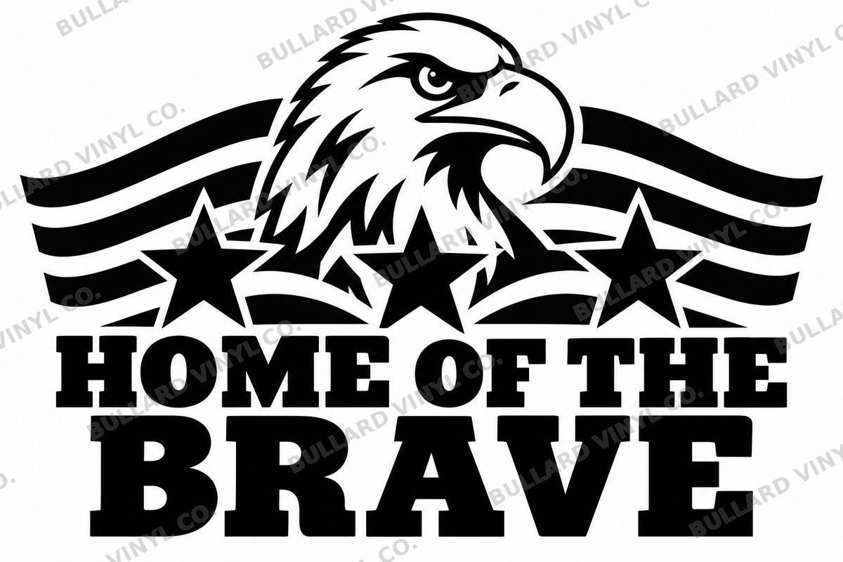Home of the Brave; Bullard Vinyl Co. watermarked product preview.