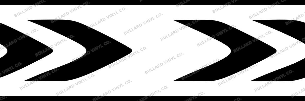 Arrowhead Rhythm: 6-inch strip with half patterns at both ends; Bullard Vinyl Co. watermarked product preview.