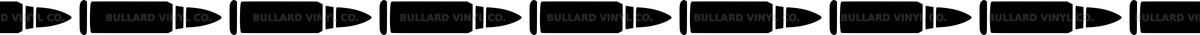 Ammo Trail: 24-inch strip with half patterns at both ends; Bullard Vinyl Co. watermarked product preview.
