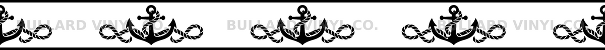 Anchor Wake exact 24 inch long by 2 inch high half-pattern production artwork; Bullard Vinyl Co. watermarked product preview.
