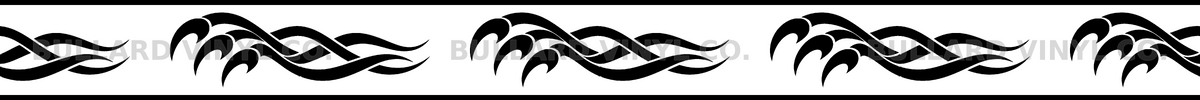 Talon Twist exact 24 inch long by 2 inch high half-pattern production artwork; Bullard Vinyl Co. watermarked product preview.