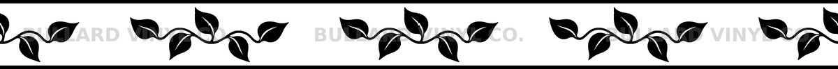 Vineyard Vibe exact 24 inch long by 2 inch high half-pattern production artwork; Bullard Vinyl Co. watermarked product preview.