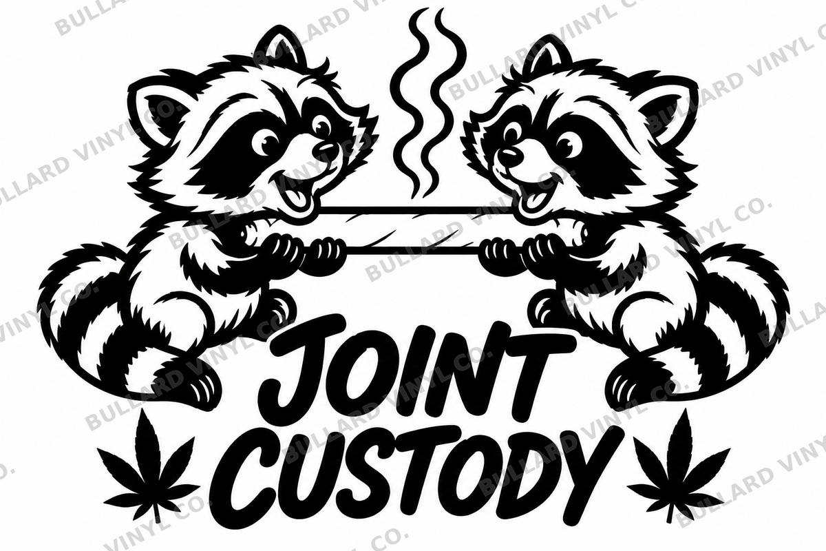 Joint Custody black vinyl decal artwork; Bullard Vinyl Co. watermarked product preview.