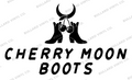 Cherry Moon Boots original single-color production artwork using Bullard Torque lettering; Bullard Vinyl Co. watermarked product preview.