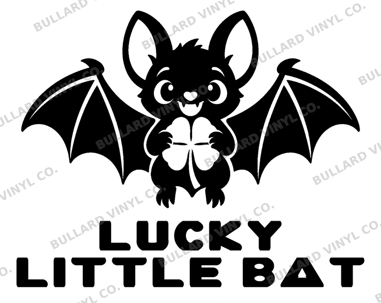 Lucky Little Bat Vinyl Decal