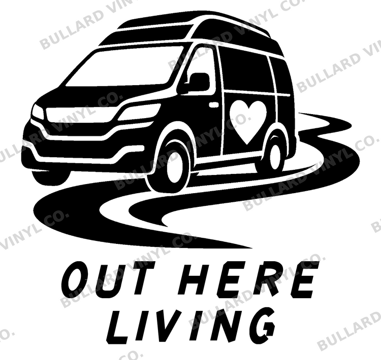 Out Here Living Vinyl Decal
