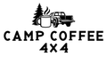 Camp Coffee 4x4 original single-color production artwork using Bullard Roadhouse lettering
