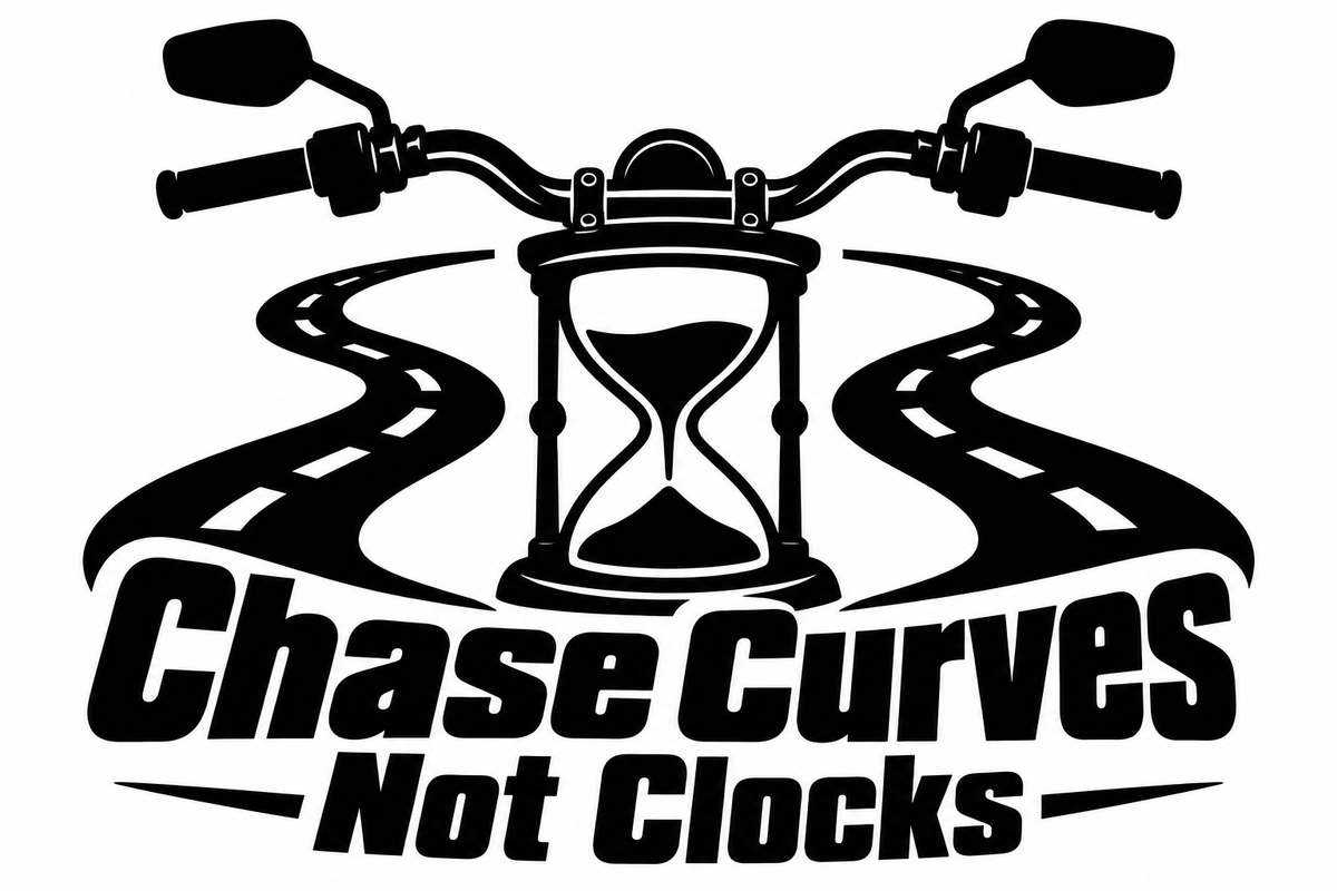 Chase Curves Not Clocks original single-color vinyl decal artwork
