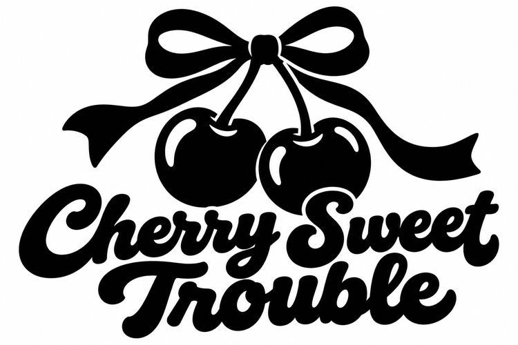 Cherry Sweet Trouble Vinyl Decal