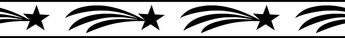 Comet Trail: 18-inch strip with half patterns at both ends