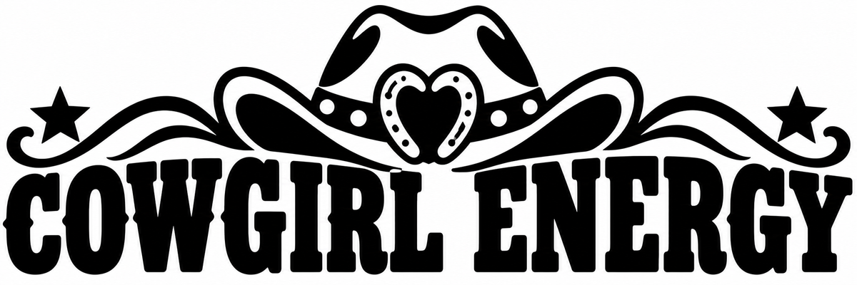 Cowgirl Energy vinyl decal artwork
