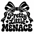 Pretty Little Menace vinyl decal artwork