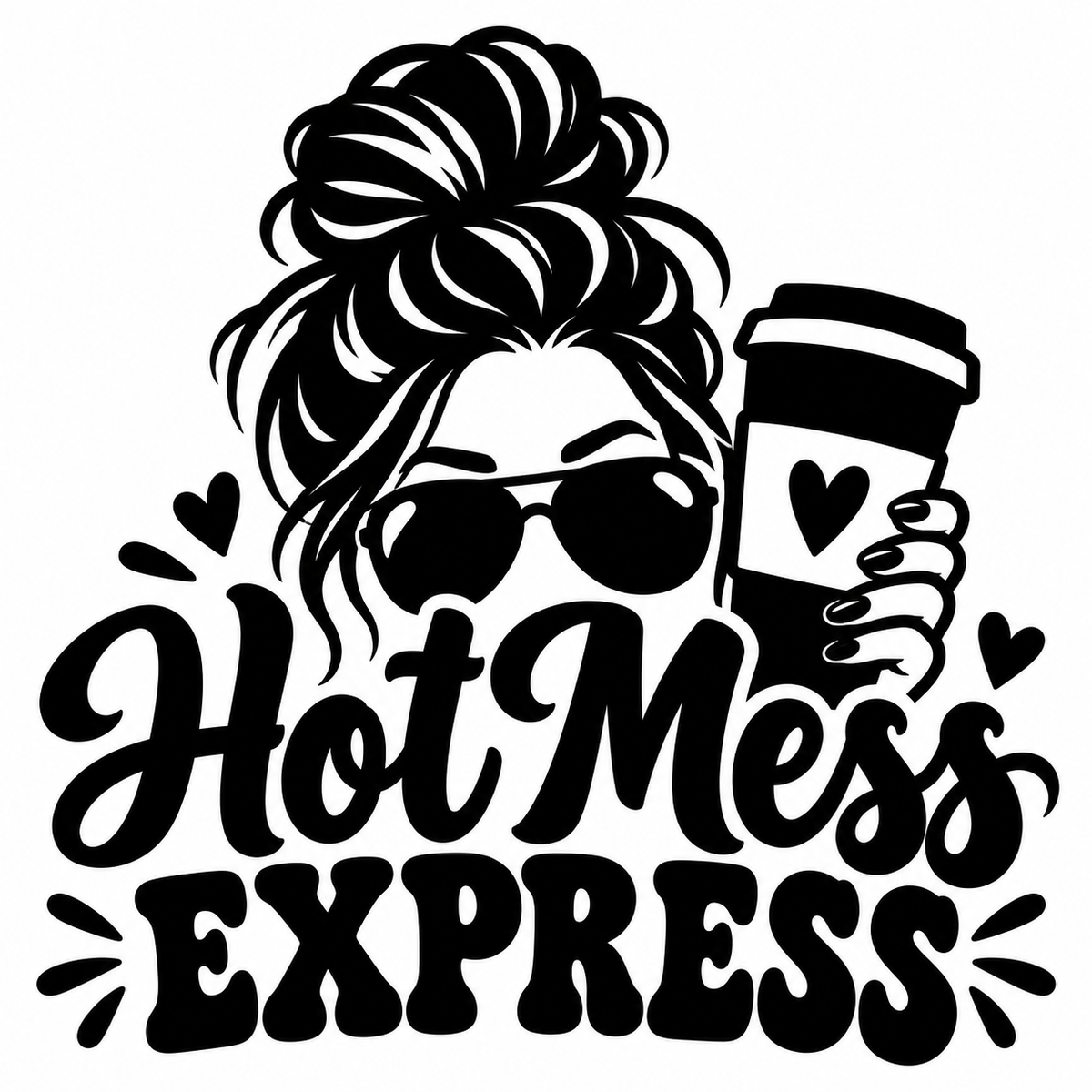 Hot Mess Express vinyl decal artwork