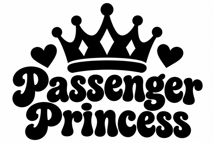 Passenger Princess Vinyl Decal