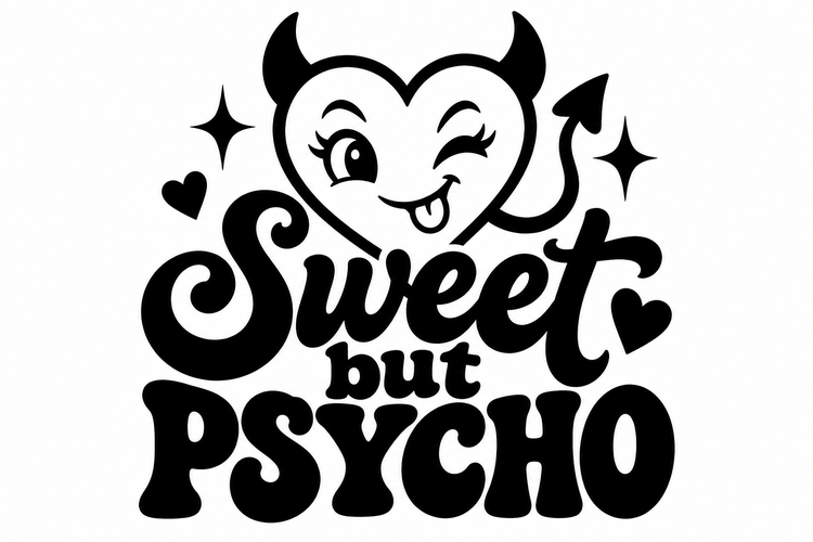 Sweet but Psycho Vinyl Decal