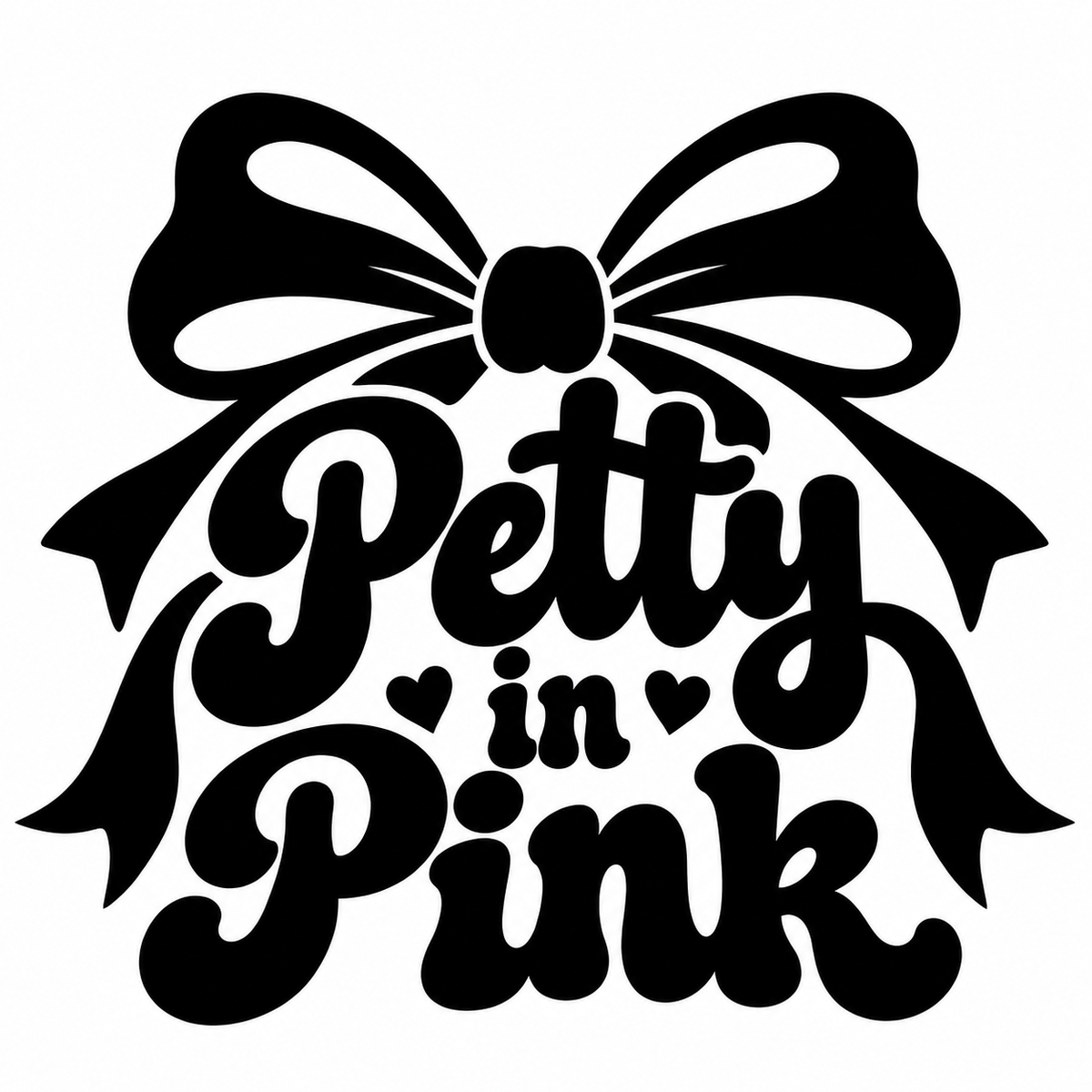 Petty in Pink vinyl decal artwork